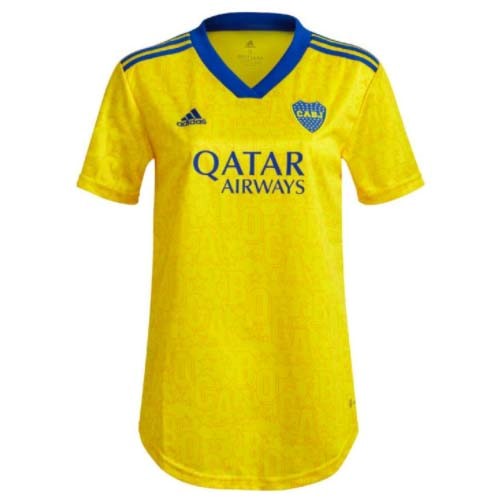 Tailandia Camiseta Boca Juniors Tercera Equipación Mujer 2022/2023 Amarillo